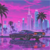 Neon City Tour met auto nr. 1 Sticker (Voorkant)