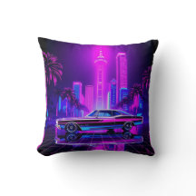 Neon City Tour met Car Pillow