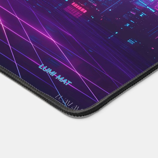  Neon City Twilight Desk Mat (Hoek)