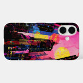 Neon Cityscape Case-Mate iPhone Case (Achterkant (horizontaal))