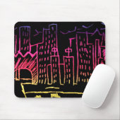 Neon Cityscape Muismat (Met muis)