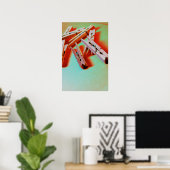 neon clothespins poster (Thuiskantoor)