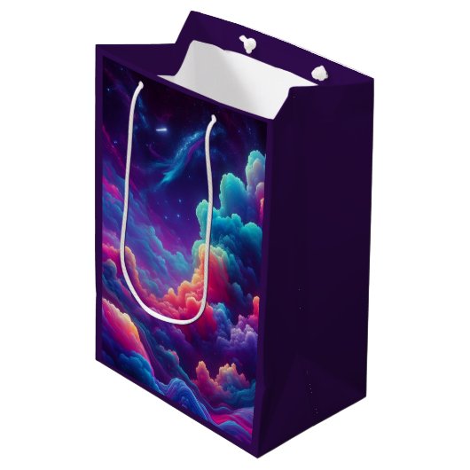 Neon Cloud Bag Medium Cadeauzakje (Voorkant Gekanteld)