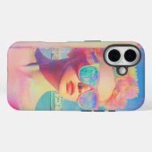 Neon Coastal Beauty met zonnebril Case-Mate iPhone Case (Achterkant (horizontaal))
