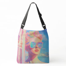 Neon Coastal Beauty met zonnebril