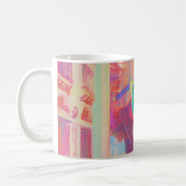Neon Coastal Beauty met zonnebril Koffiemok