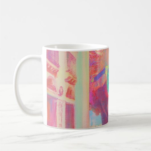 Neon Coastal Beauty met zonnebril Koffiemok (Links)