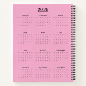 Neon Coastal Beauty met zonnebril Notitieboek (Achterkant)