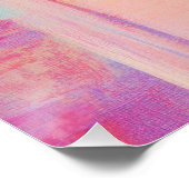 Neon Coastal Beauty met zonnebril Perfect Poster (Hoek)