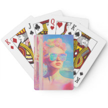 Neon Coastal Beauty met zonnebril