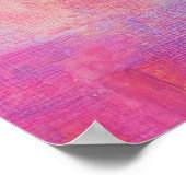 Neon Coastal Beauty met zonnebril Poster (Hoek)