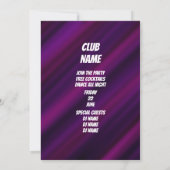 Neon-Cocktail Night Club Party Invitation (Achterkant)