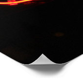 Neon Coffee Sign on Black Poster (Hoek)