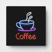 Neon Coffee-teken Fotoplaat (Voorkant)