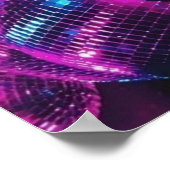 Neon Color Disco Ball Poster (Hoek)