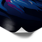 Neon Color Lion Thema Perfect Poster (Hoek)