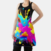 Neon Color Splash Art Schort (Insitu)