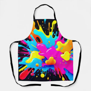 Neon Color Splash Art Schort