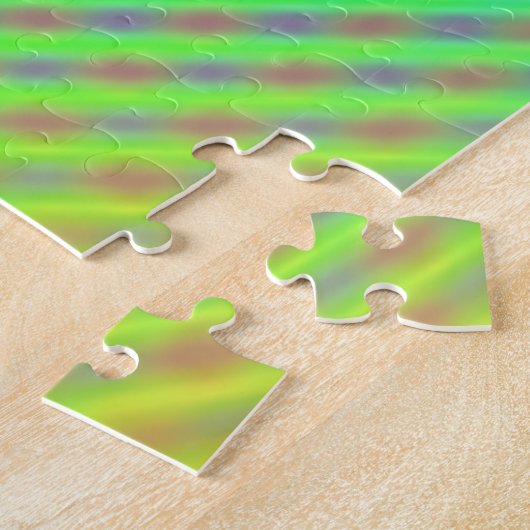 Neon Color Striped Patroon Legpuzzel (Zijkant)