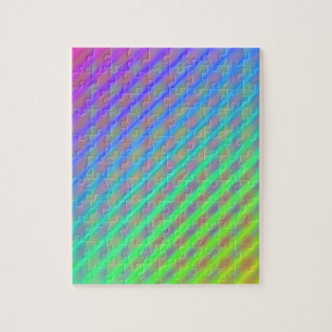 Neon Color Striped Patroon Legpuzzel