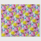 Neon Colored Lily Flower Cadeaupapier (Vlak)
