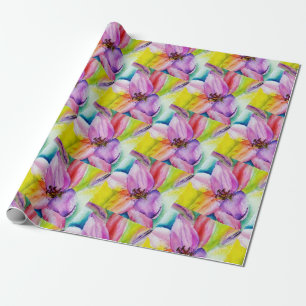 Neon Colored Lily Flower Cadeaupapier