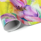 Neon Colored Lily Flower Cadeaupapier (Rol Hoek)