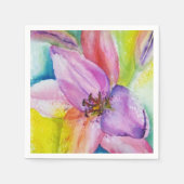 NEON COLORED LILY PAPER NAPKINS SERVET (Voorkant)