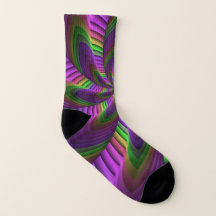 Neon Colors Flash Crazy Colorful Fractal Patroon