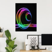 Neon Colors Glow Stick Poster (Thuiskantoor)