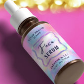 Neon Colors Holographic 2 OZ druppelaar flesetiket Etiket