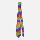 Neon Colors Light Swirls Design Mannen Necktie Stropdas (Voorkant)