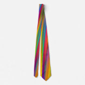 Neon Colors Stripe Necktie Stropdas (Achterkant)