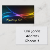 Neon Colors Visitekaartjes Titel en Tekst aanpasse (Voorkant / Achterkant)