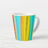 Neon colour Decorated Mug Latte Mok (Rechterhoek)