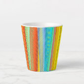 Neon colour Decorated Mug Latte Mok (Voorkant)