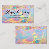 Neon Colours Opal Dank u visitekaartje (Voorkant / Achterkant)