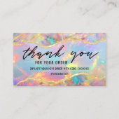 Neon Colours Opal Dank u visitekaartje (Voorkant)