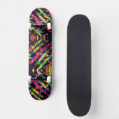 Neon Confetti Party Skateboard (Voorkant)