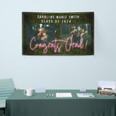 Neon Congrats Afstuderen 2 fotografie Spandoek (Beurs)
