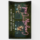 Neon Congrats Afstuderen 2 fotografie Spandoek (Verticaal)