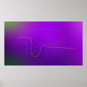 Neon Contours Poster (Voorkant)