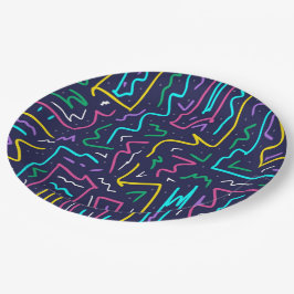 Neon Contrast Space Art Papieren Bordje