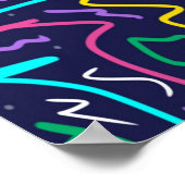 Neon Contrast Space Art Poster (Hoek)