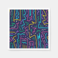 Neon Contrast Space Art