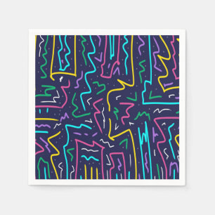 Neon Contrast Space Art Servet