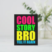 Neon Cool Gebeurtenis Bro Briefkaart (Staand voorkant)