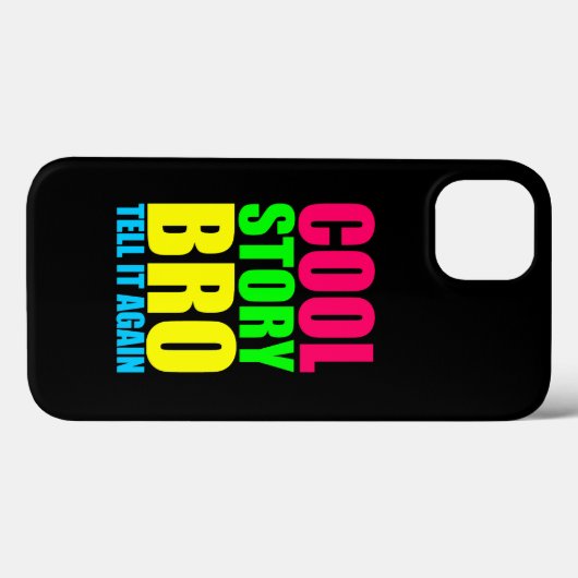 Neon Cool Story Bro Case-Mate iPhone Case (Achterkant (horizontaal))