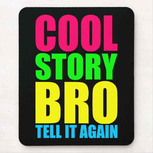 Neon Cool Story Bro Muismat (Voorkant)