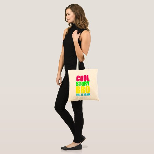 Neon Cool Story Bro Tote Bag (Voorkant (model))